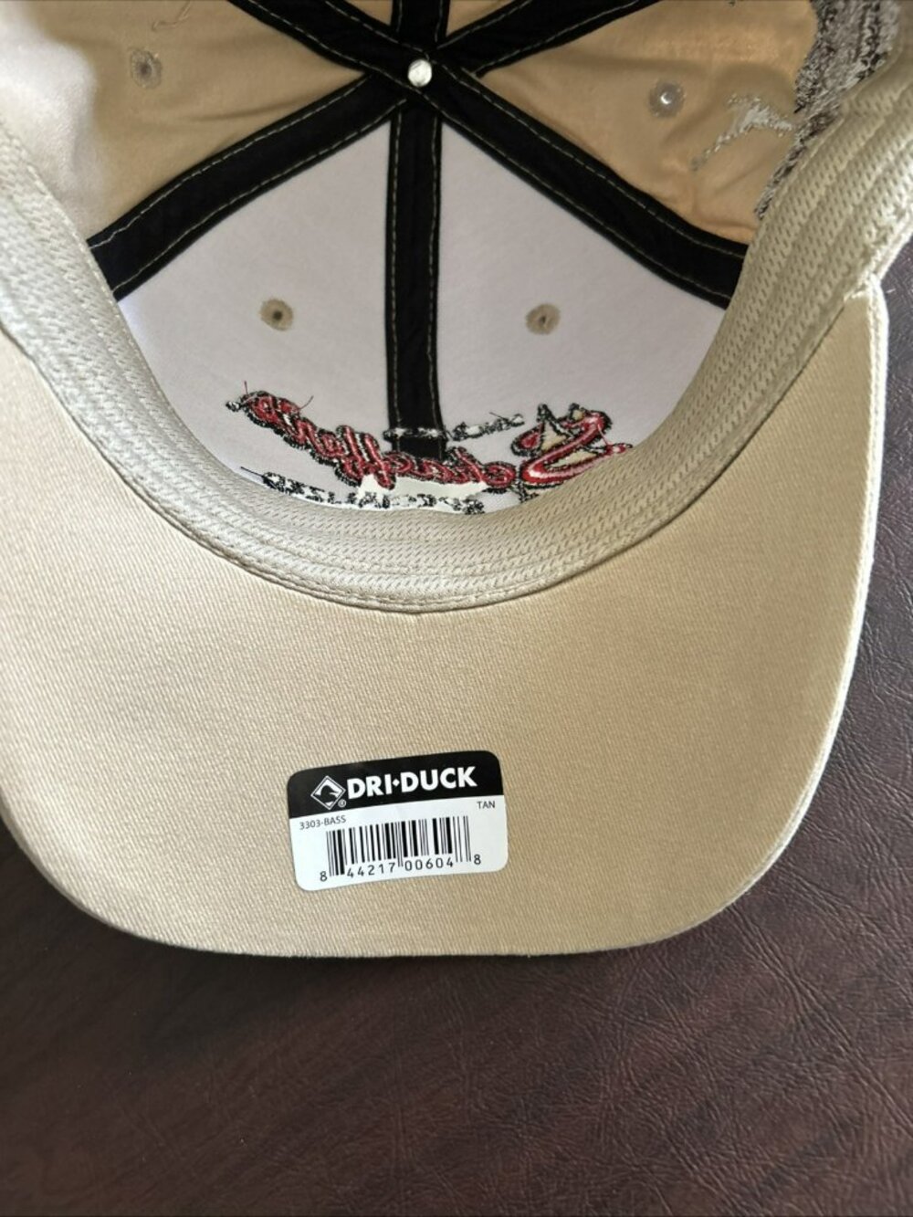 Dri-Duck Mens Tan Baseball Cap Schaeffers Logo Wildlife Embroidery Adjustable Co - Picture 5 of 9